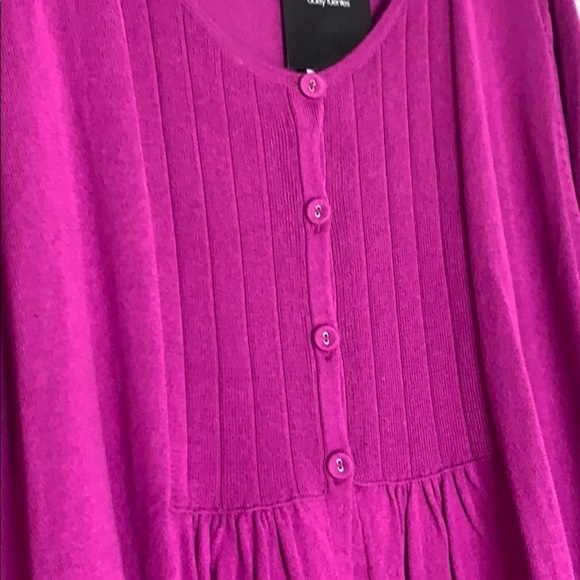 Daisy Fuentes Short Sleeve baby doll top plus size 2X women’s purple magenta - Picture 4 of 10